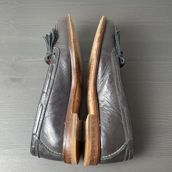 Boden Kiltie Slip On Leather Tassel Loafers Size 8 EU 39 - Picture 4 of 8